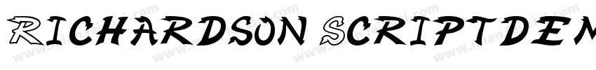 Richardson Scriptdem字体转换